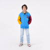 COLOR BLOCK PRINTED HOODIE