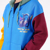 COLOR BLOCK PRINTED HOODIE