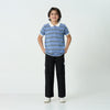 Blue Striped Polo Shirt