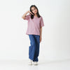 Pink Printed Button Down Top