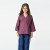 Maroon Printed Relaxed Top