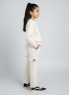 Girl Cargo Trouser Off White