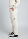 Girl Cargo Trouser Off White
