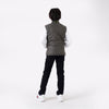 OLIVE GILET JACKET WITH BADGE
