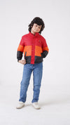 COLOR BLOCK PUFFER JACKET