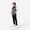 OLIVE GILET JACKET WITH BADGE